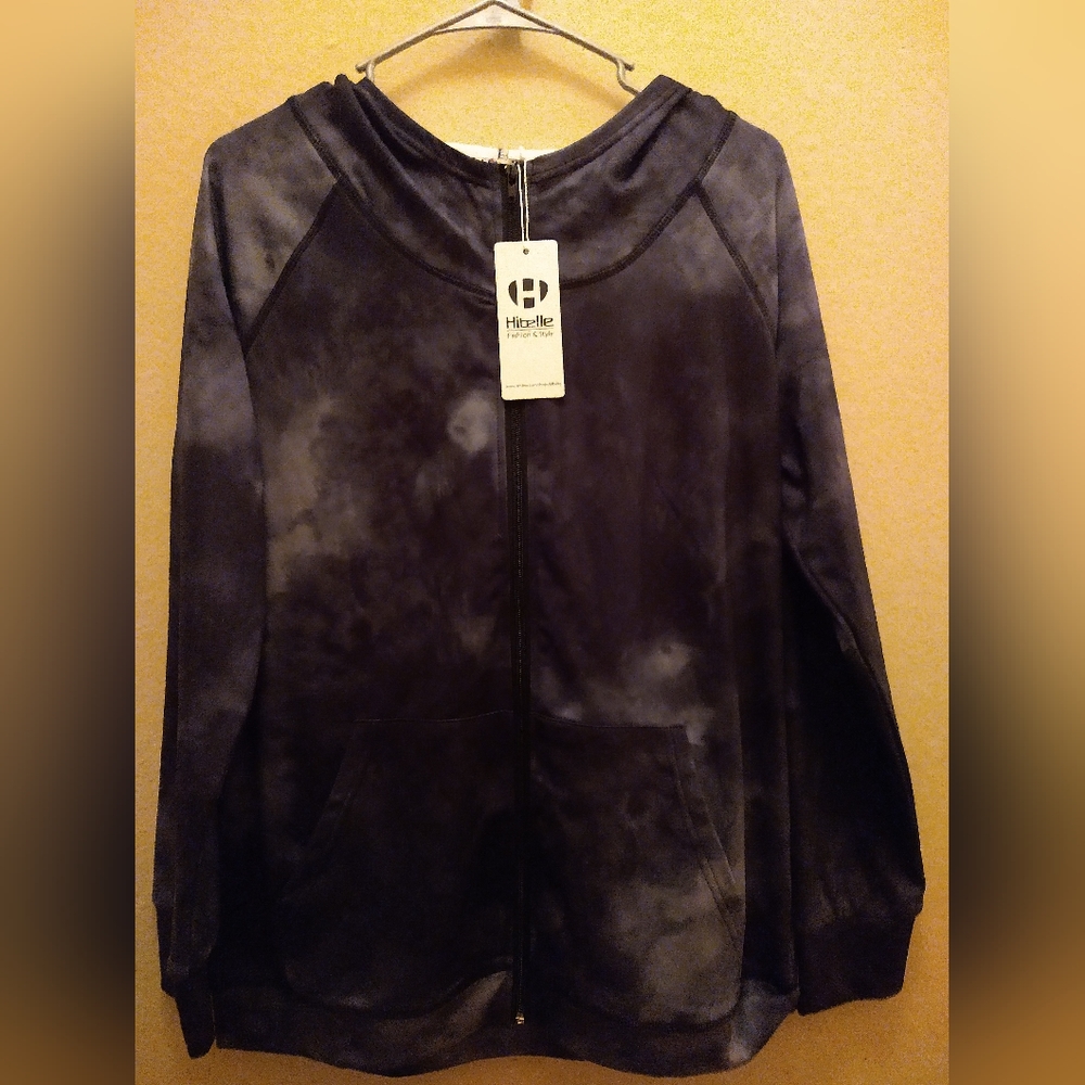 NWT Hibelle Women's Pullover Fleece-lined Sweatshirt with hoodie Size Large - Picture 1 of 11
